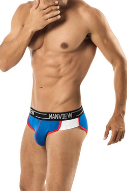 Manview Blue Cotton Calor Brief thumbnail 2