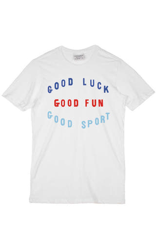 Rxmance White Good Sport Crew Tee