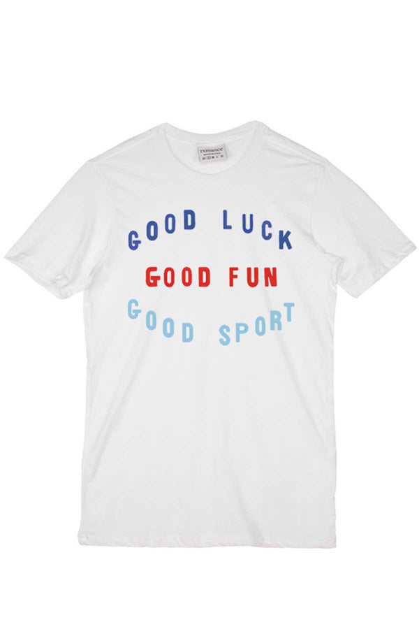 Rxmance White Good Sport Crew Tee