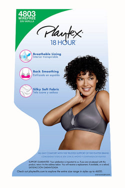 Playtex Private-Jet 18-Hour Sensationally Sleek Full-Figure Full-Coverage Wireless Bra thumbnail 2