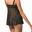 Coquette Black/Lilac Baby Doll & G-String Set