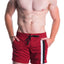 A J Burgundy Decathlon Coach Short W/Pockets