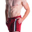 A J Burgundy Decathlon Coach Short W/Pockets