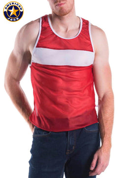 A J Burgundy Decathlon Competition Tank thumbnail 1
