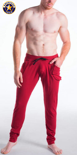 A J Burgundy Decathlon Pant thumbnail 2