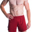 A J Burgundy Relay Short W/Built-In Jockstrap