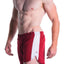 A J Burgundy Relay Short W/Built-In Jockstrap