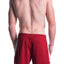 A J Burgundy Relay Short W/Built-In Jockstrap