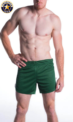 A J Forest Green Relay Short W/Built-In Jockstrap thumbnail 2