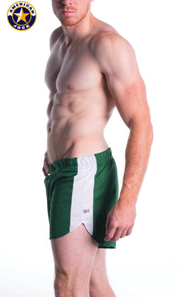 A J Forest Green Relay Short W/Built-In Jockstrap thumbnail 3