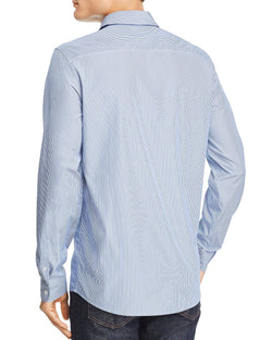 A.p.c. Hector Pinstripe Regular Fit Shirt Blue thumbnail 2