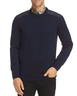 A.p.c. Karlheinz Shoulder Patch Sweater Navy thumbnail 1