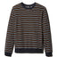 A.p.c. Striped Velour Sweatshirt Dark Navy