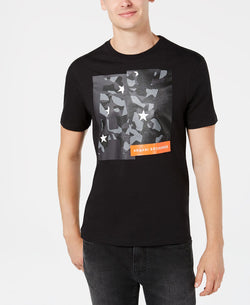A|x Armani Exchange | Camo Block Logo Graphic T-shirt Black thumbnail 1