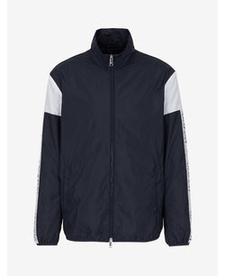 A|x Armani Exchange | Sleeve Logo Stripe Zip-up Navy/White thumbnail 1