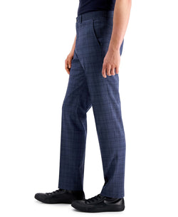 A|x Armani Exchange | Slim-fit Suit Pants Navy Plaid thumbnail 4