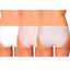 AQS 3Pk Dots Laser Cut Bikini Brief