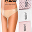 AQS 3Pk Dots Laser Cut Thong