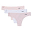 AQS 3Pk Dots Laser Cut Thong