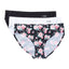 AQS 3Pk Flowers Laser Cut Bikini Brief
