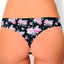 AQS 3Pk Flowers Laser Cut Thong