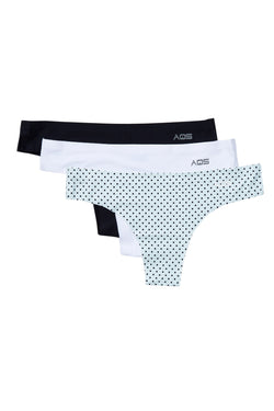 AQS 3Pk Mint Laser Cut Thong thumbnail 1