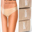 AQS 3Pk Nude Laser Cut Bikini Brief