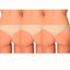 AQS 3Pk Nude Laser Cut Thong