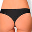 AQS 3Pk Tropical Black Laser Cut Thong