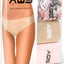 AQS 3Pk Tropical Flowers Laser Cut Bikini Brief