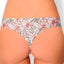 AQS 3Pk Tropical Flowers Laser Cut Thong