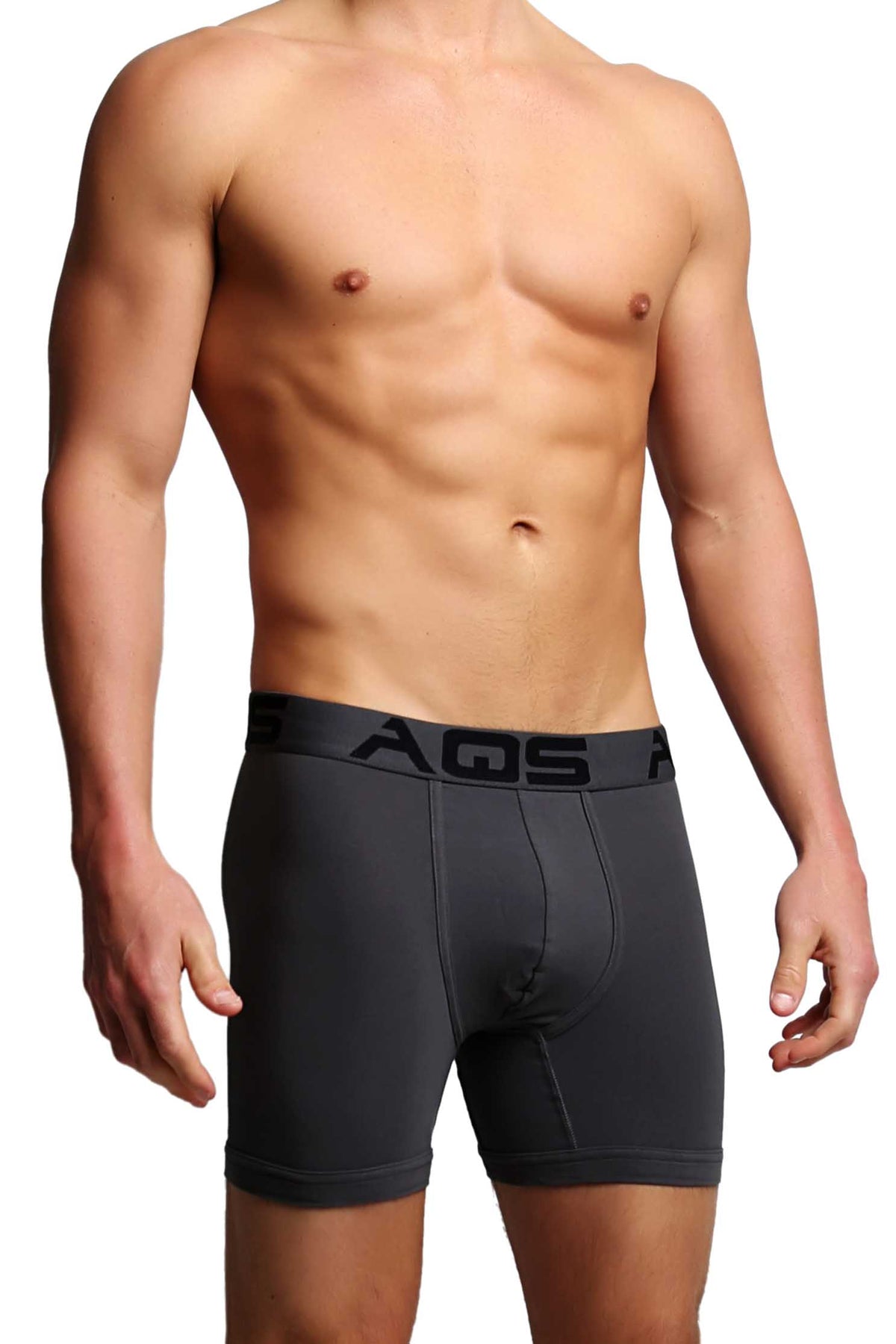 AQS Black/Grey/White Boxer Brief 3-Pack