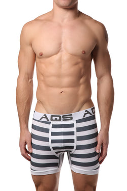 AQS Black/Grey/White Stripe Boxer Brief 3-Pack thumbnail 2