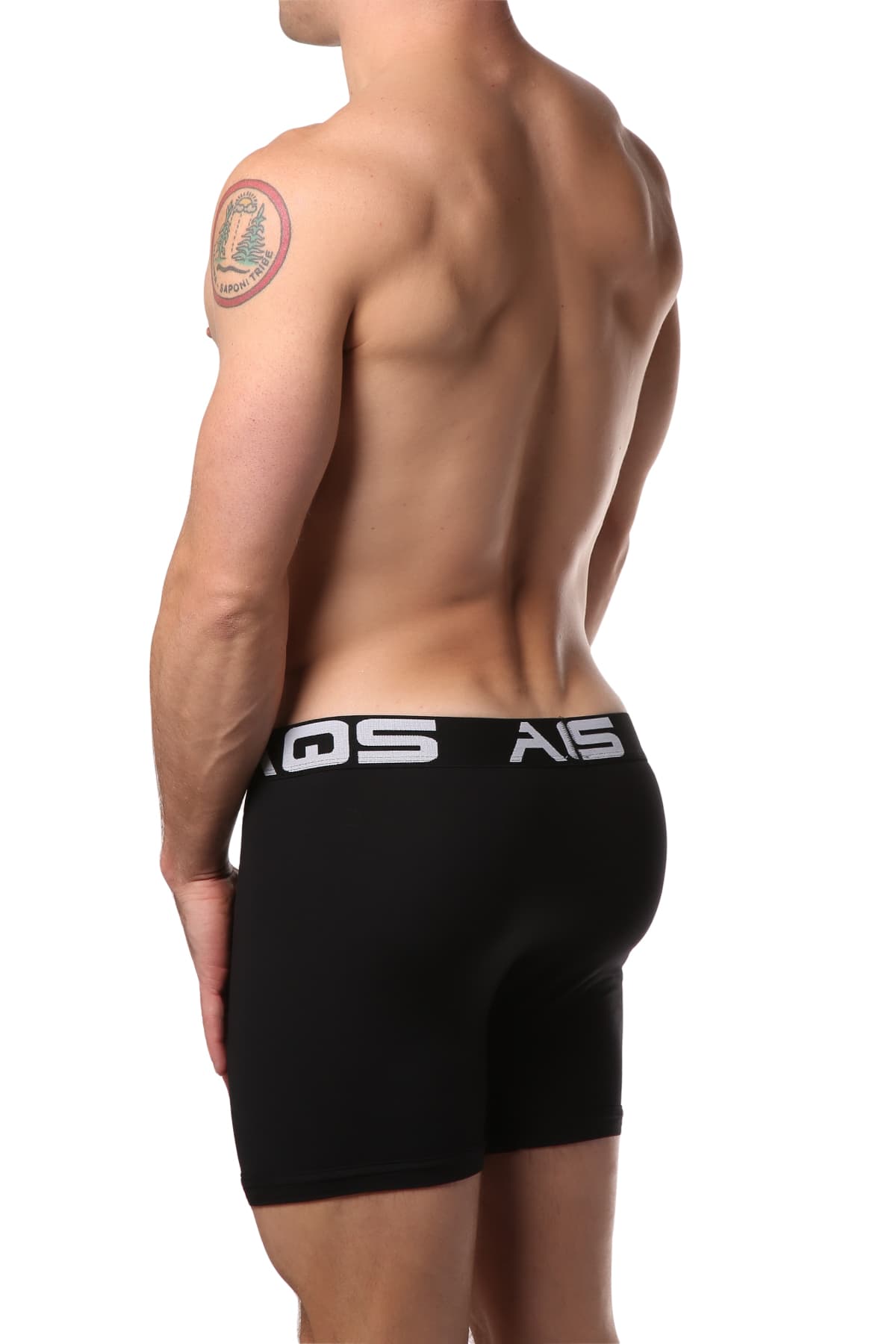 AQS Black/Red Anchor Printed Boxer Brief 3-Pack