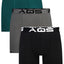 AQS Black/Teal/Grey Boxer Brief 3-Pack