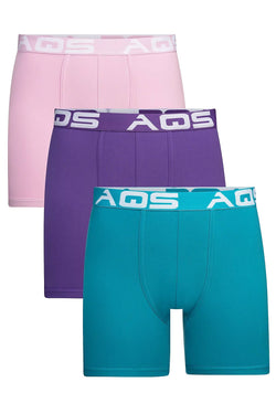 AQS Pink/Purple/Teal Boxer Brief 3-Pack thumbnail 2