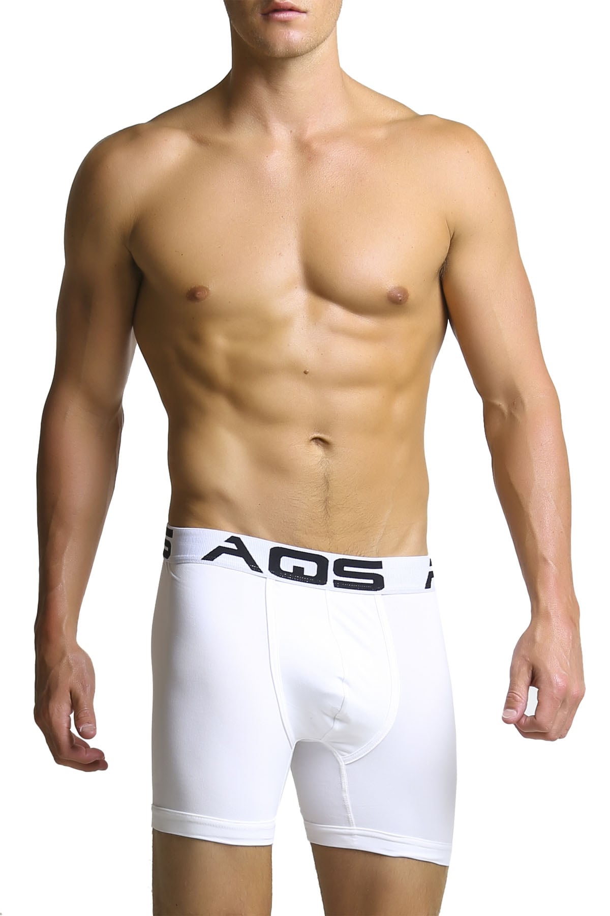 AQS Red/Black/White Boxer Brief 3-Pack