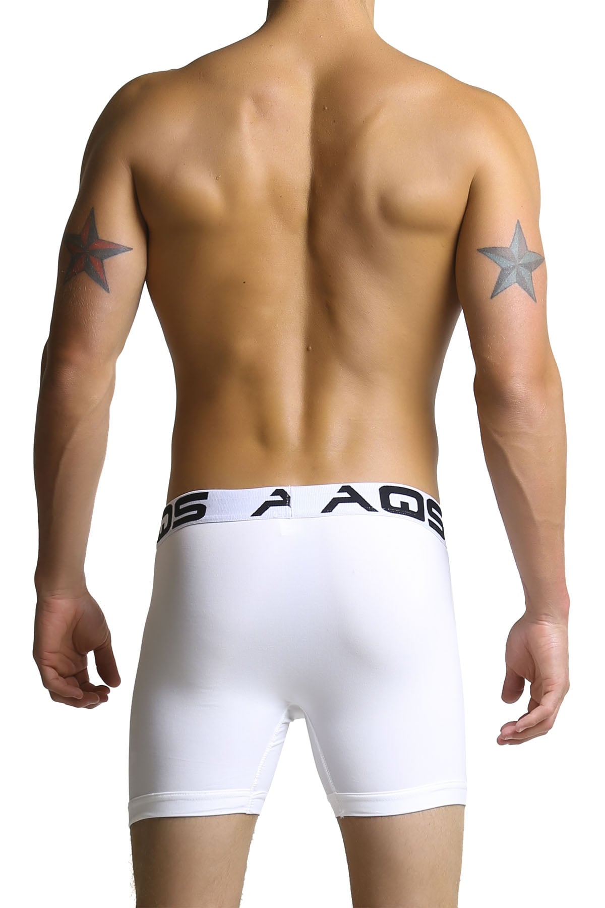 AQS Red/Black/White Boxer Brief 3-Pack