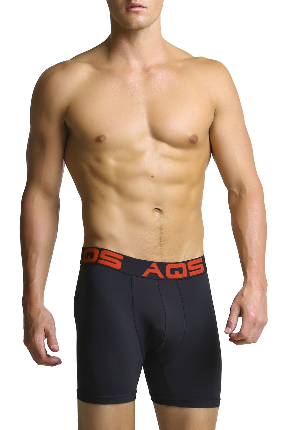 AQS Red/Black/White Boxer Brief 3-Pack