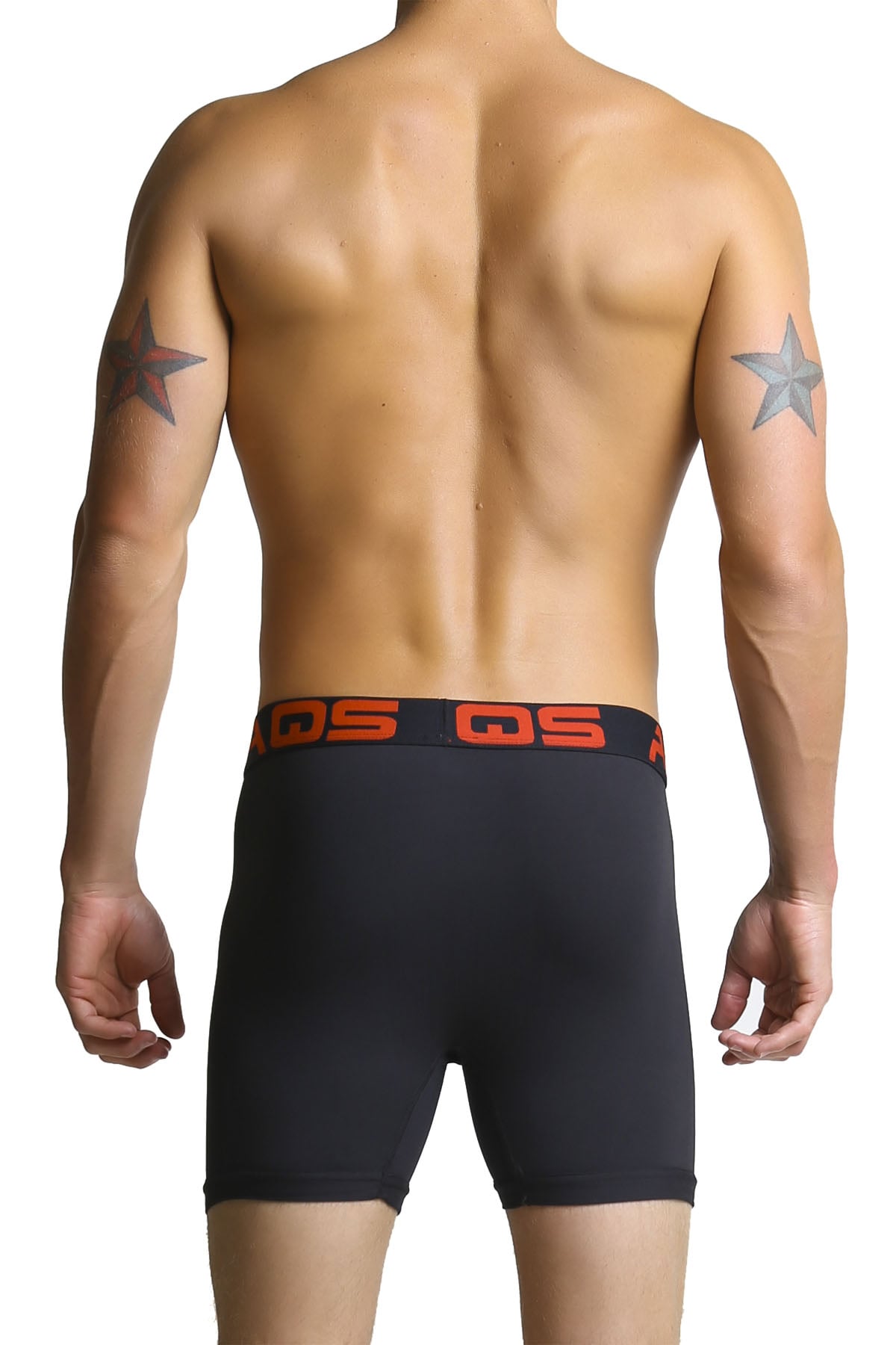 AQS Red/Black/White Boxer Brief 3-Pack