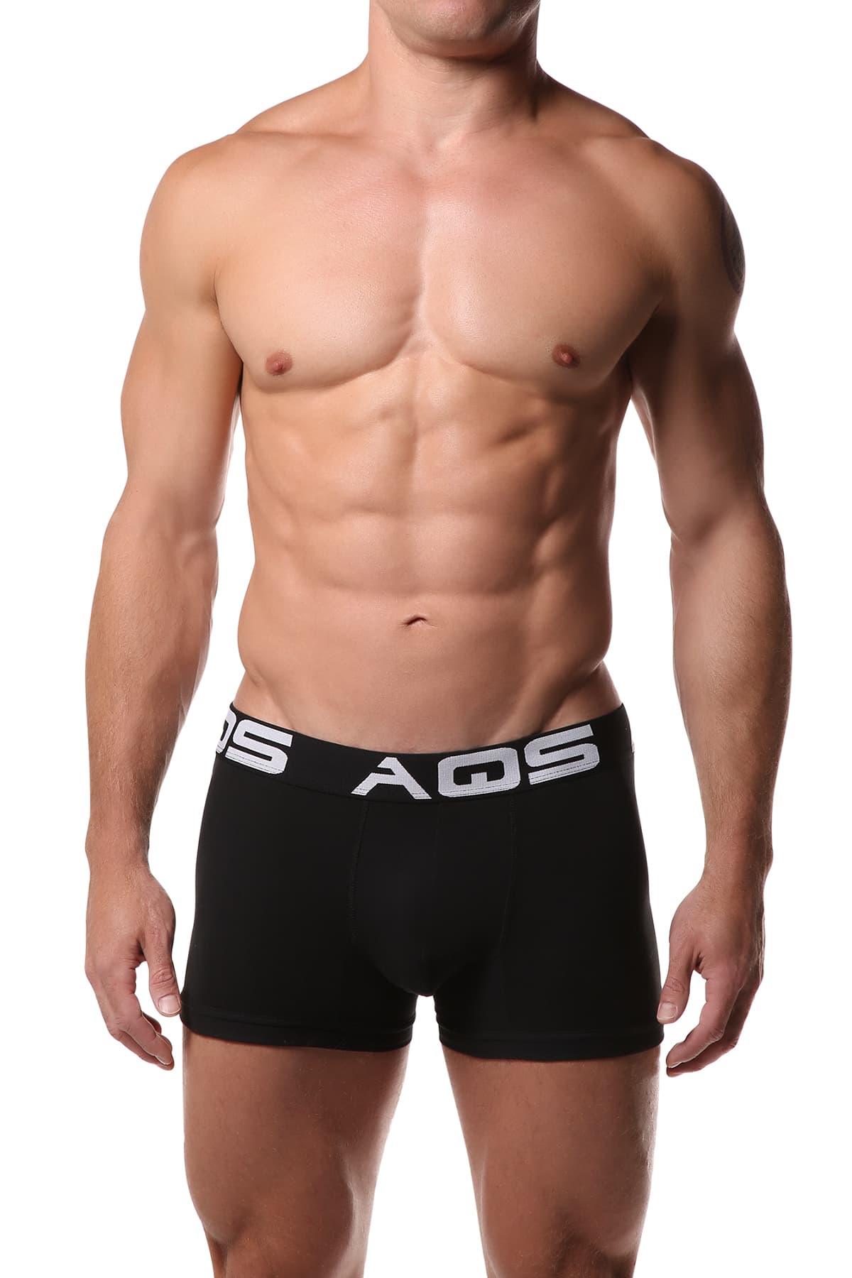 AQS White/Blue/Black Short Boxer (Trunk) 3-Pack