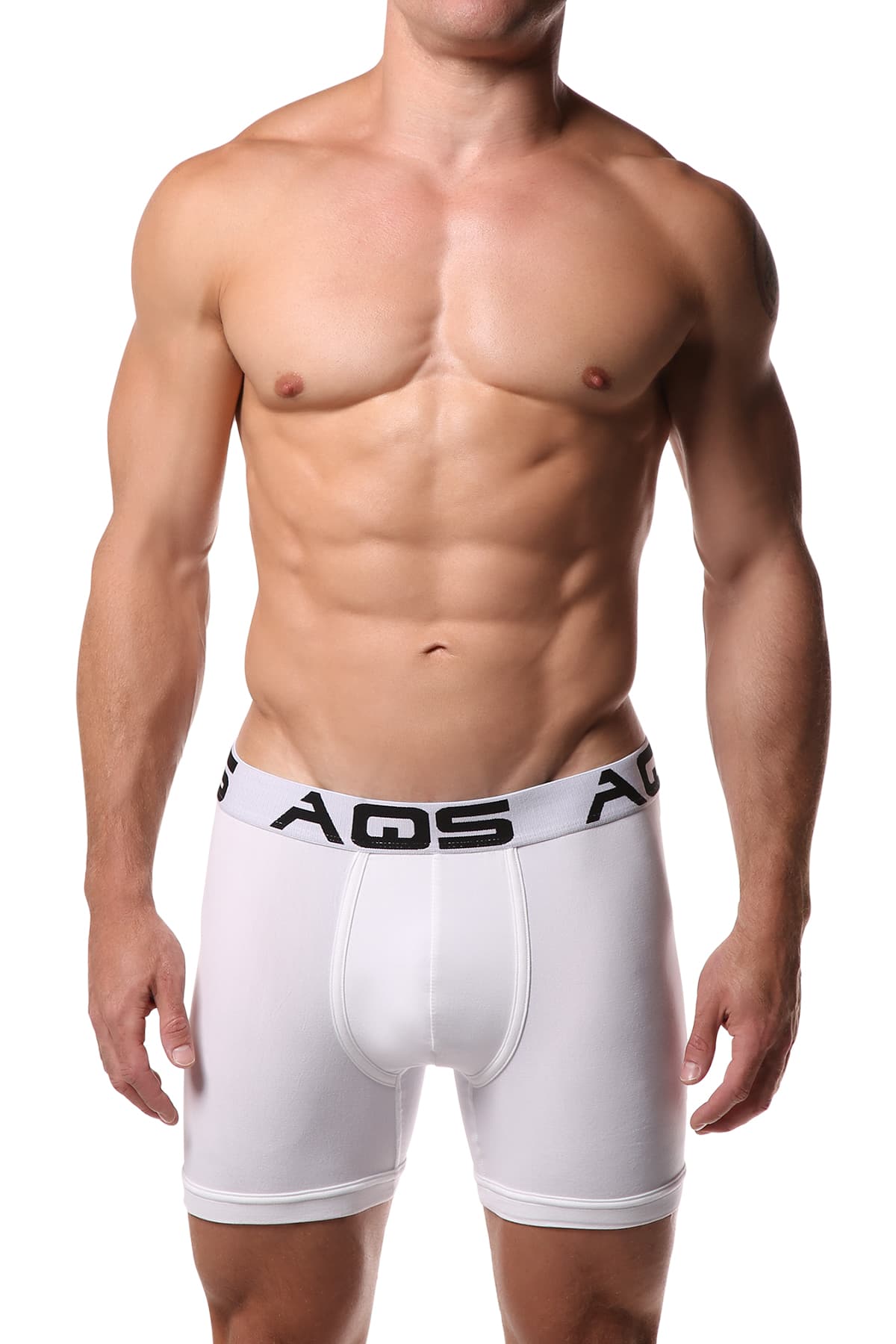 AQS White Boxer Brief 3-Pack