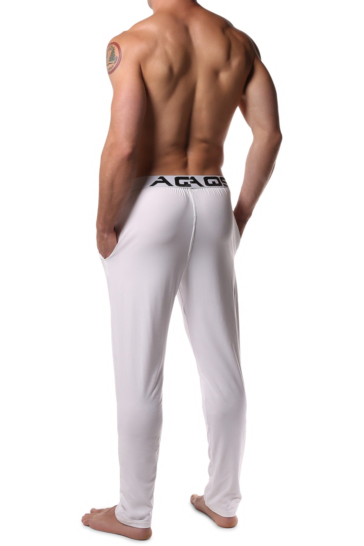 AQS White Loungewear Pant