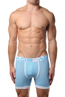 AQS White/Orange/Light Blue Striped Boxer Brief 3-Pack thumbnail 4