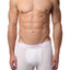 AQS White/Pink/Light Blue Striped Boxer Brief 3-Pack