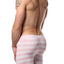 AQS White/Pink/Light Blue Striped Boxer Brief 3-Pack