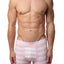 AQS White/Pink/Light Blue Striped Boxer Brief 3-Pack