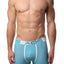 AQS White/Turquoise/Yellow Striped Boxer Brief 3-Pack
