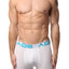 AQS White/Turquoise/Yellow Striped Boxer Brief 3-Pack