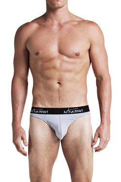 Activeman Grey Cotton Brief thumbnail 1